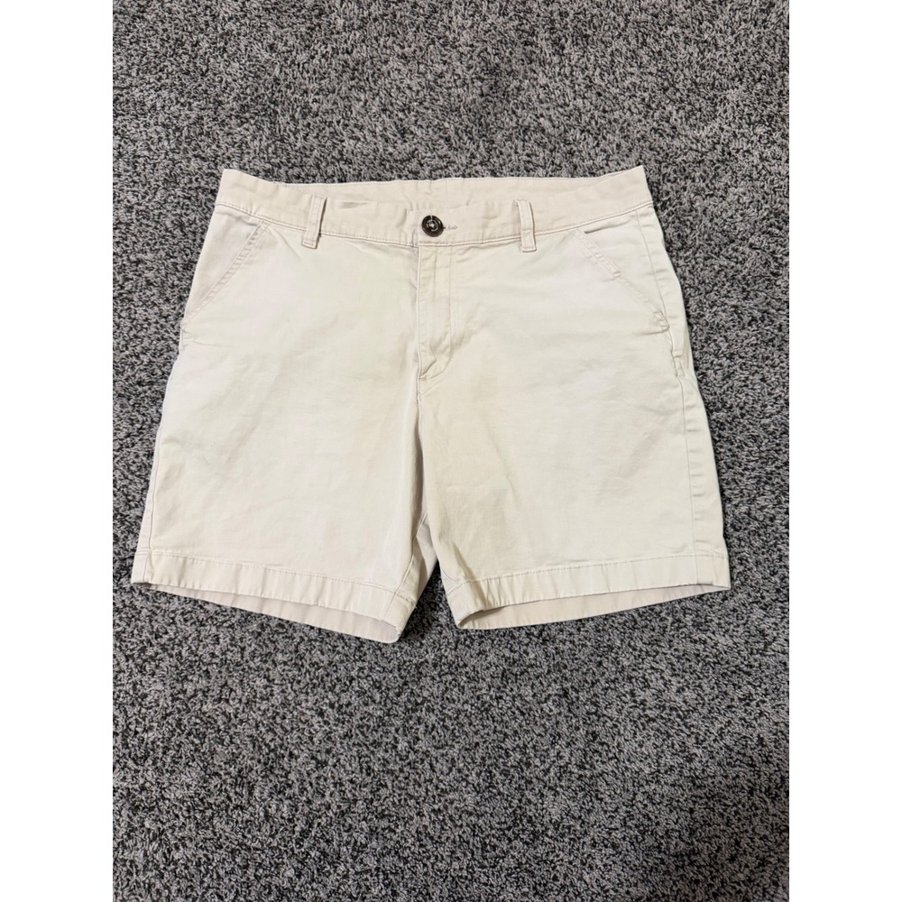 Chubbies Originals Men's 34 Khaki Chino Shorts 7 Inseam Cotton Casual Golf